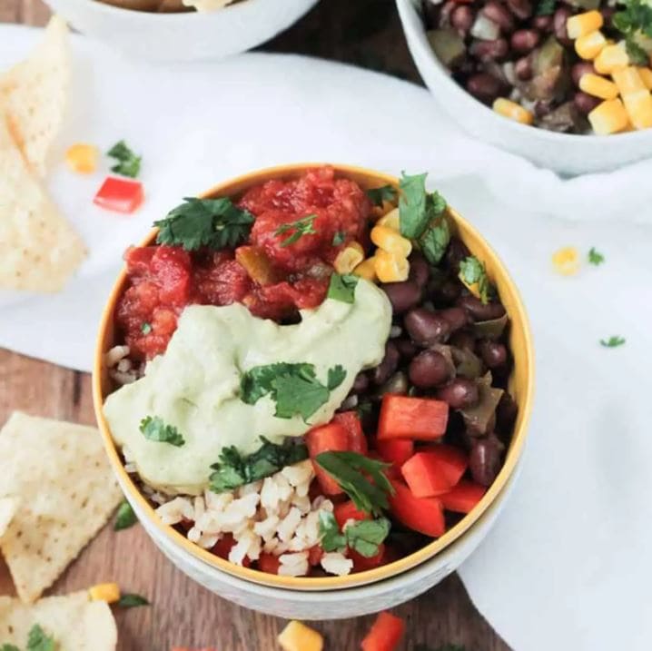 easy vegan burrito bowl recipe