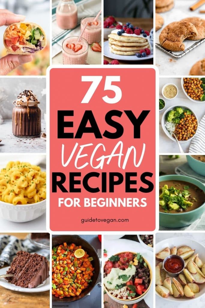 75 Easy Vegan Recipes for Beginners Guide to Vegan